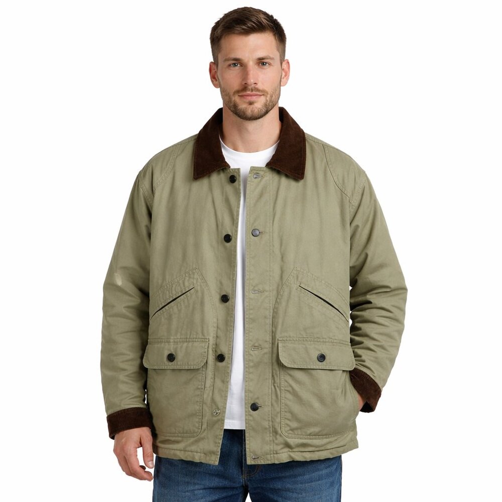 Vtg Lord‎ & Taylor Mens M / L Flannel Lined Barn Work Ranch Chore Coat Oversized